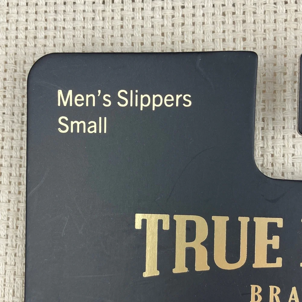 True Religion Horseshoe Slippers Gray NWT